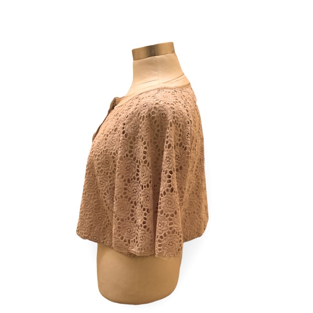 Elie Tahari Tan Lace Jacket - Picture 2 of 9